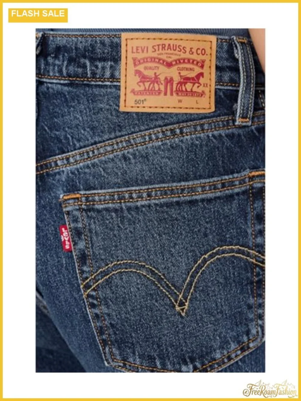 501 Crop Jeans High Rise Straight Leg Distressed Denim